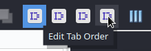 Edit Tab order button highlighted.